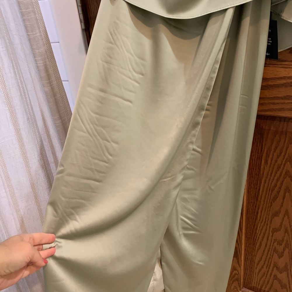 Midi Sage Green Dress - Picture 4 of 5